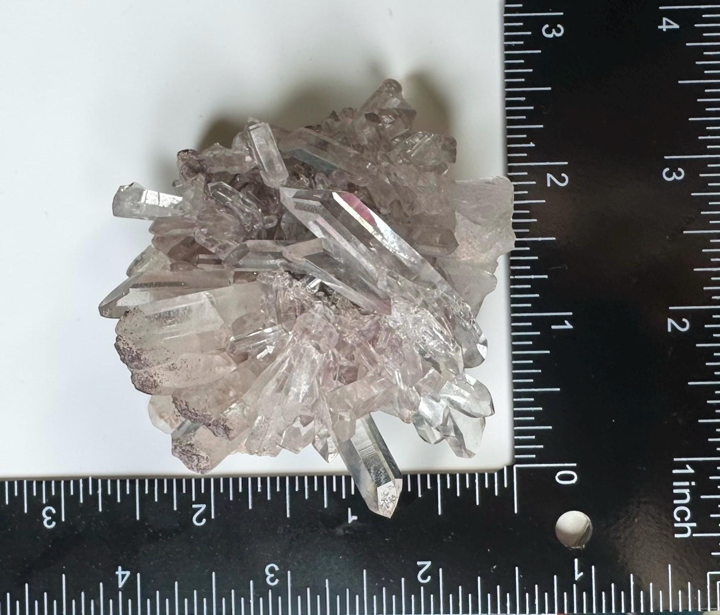 Colombian Pink Lemurian Quartz Cluster | Natural Crystal Formation | High-Energy Quartz | Unique Mineral Specimen for Collectors