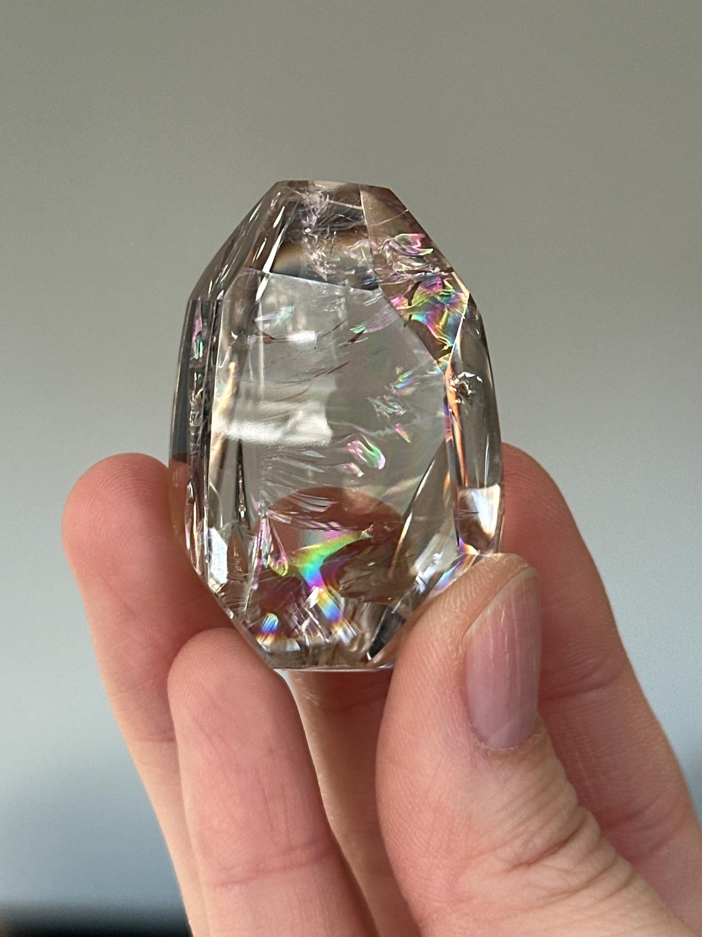 Heat Treated Citrine Rainbow Gem | Yellow Quartz Crystal Display Piece | Polished Mineral Specimen for Collectors Decor Accent