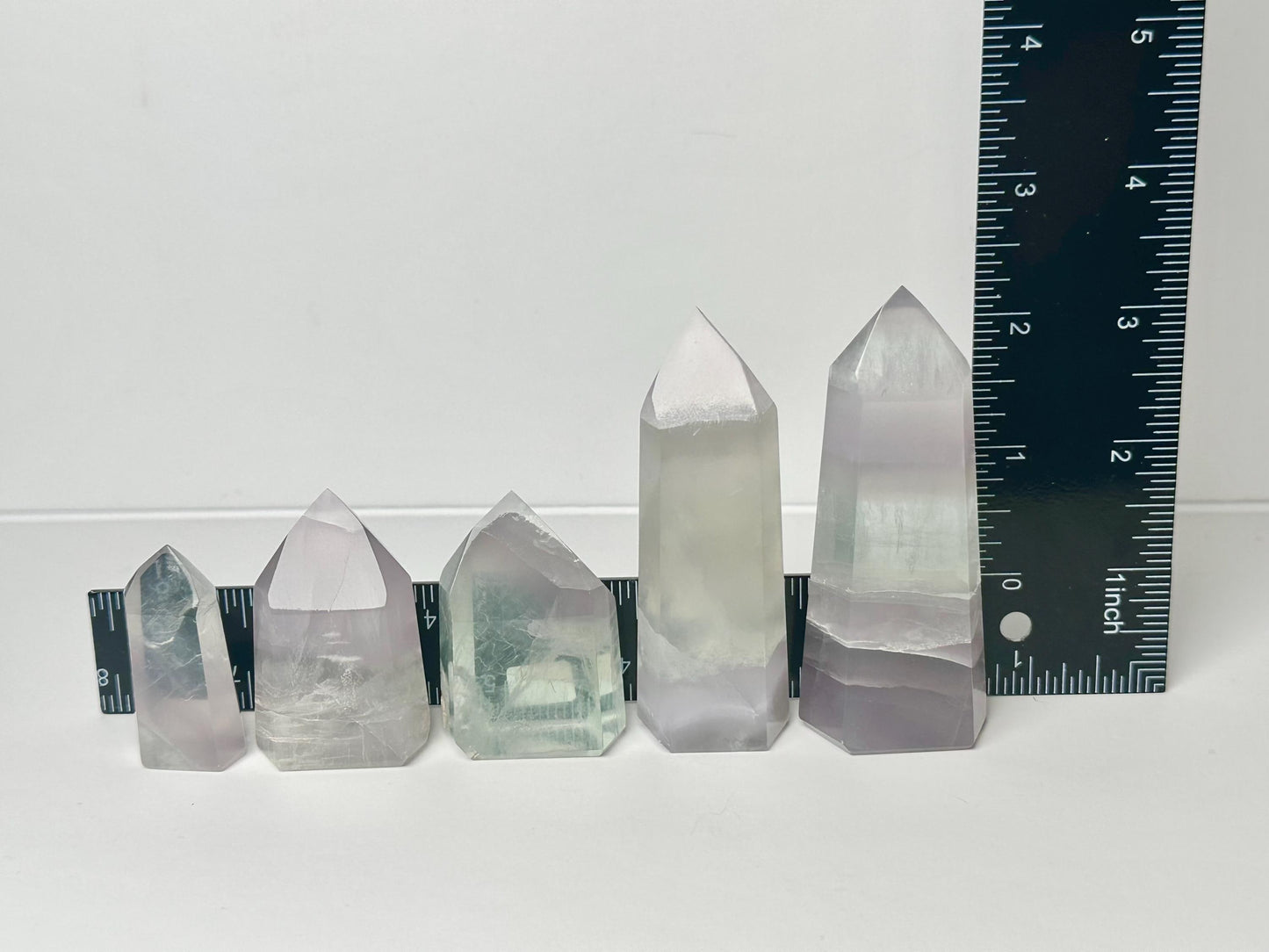 Yttrium Fluorite Tower - YOU PICK! | Natural Fluorite Crystal Point | Polished Mineral Specimen Collectors Display Decor Accent