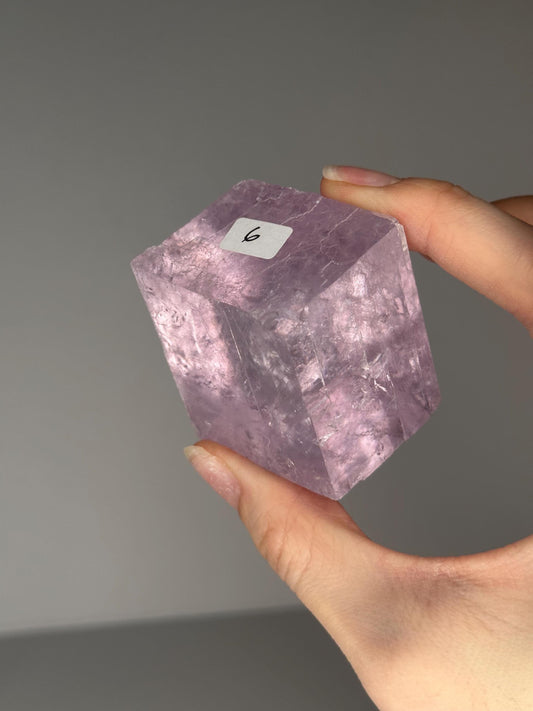 Lavender Calcite from Madagascar | Natural Purple Calcite Crystal | Polished Mineral Specimen for Collectors Display Decor Accent
