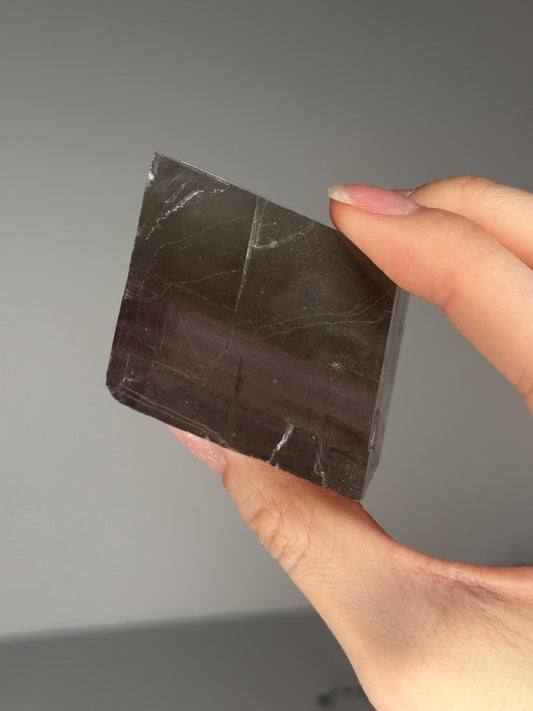 Rutile Calcite Specimen | Natural Calcite Crystal with Rutile Inclusions | Mineral Display Piece for Home Decor Accent