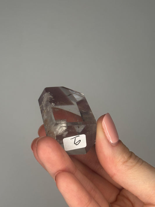 Pink Lithium Quartz Tower – Polished Crystal Point, Natural Soothing Stone for Emotional, Calming Gemstone Decor, Energy Tool