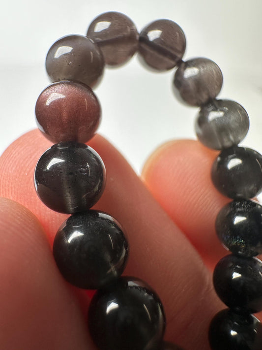 Scapolite Bead Bracelet 6mm | Natural Golden Scapolite Crystal Jewelry | Clarity Motivation Bracelet Gift for Collectors & Everyday Wear