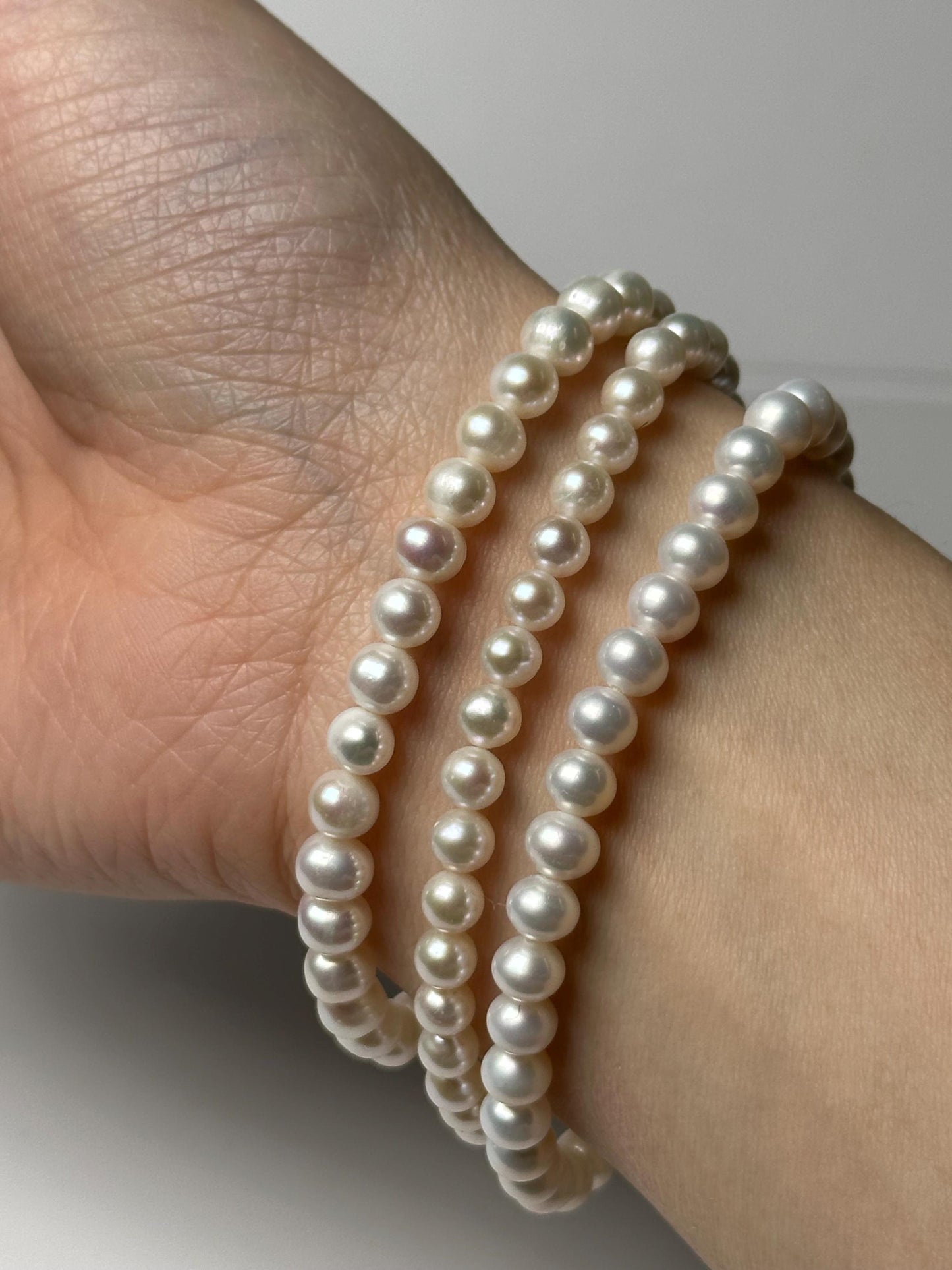 Pearl Bead Bracelet | Natural Freshwater Pearl Jewelry | Elegant Classic Gemstone Bracelet Gift for Everyday Wear & Collectors