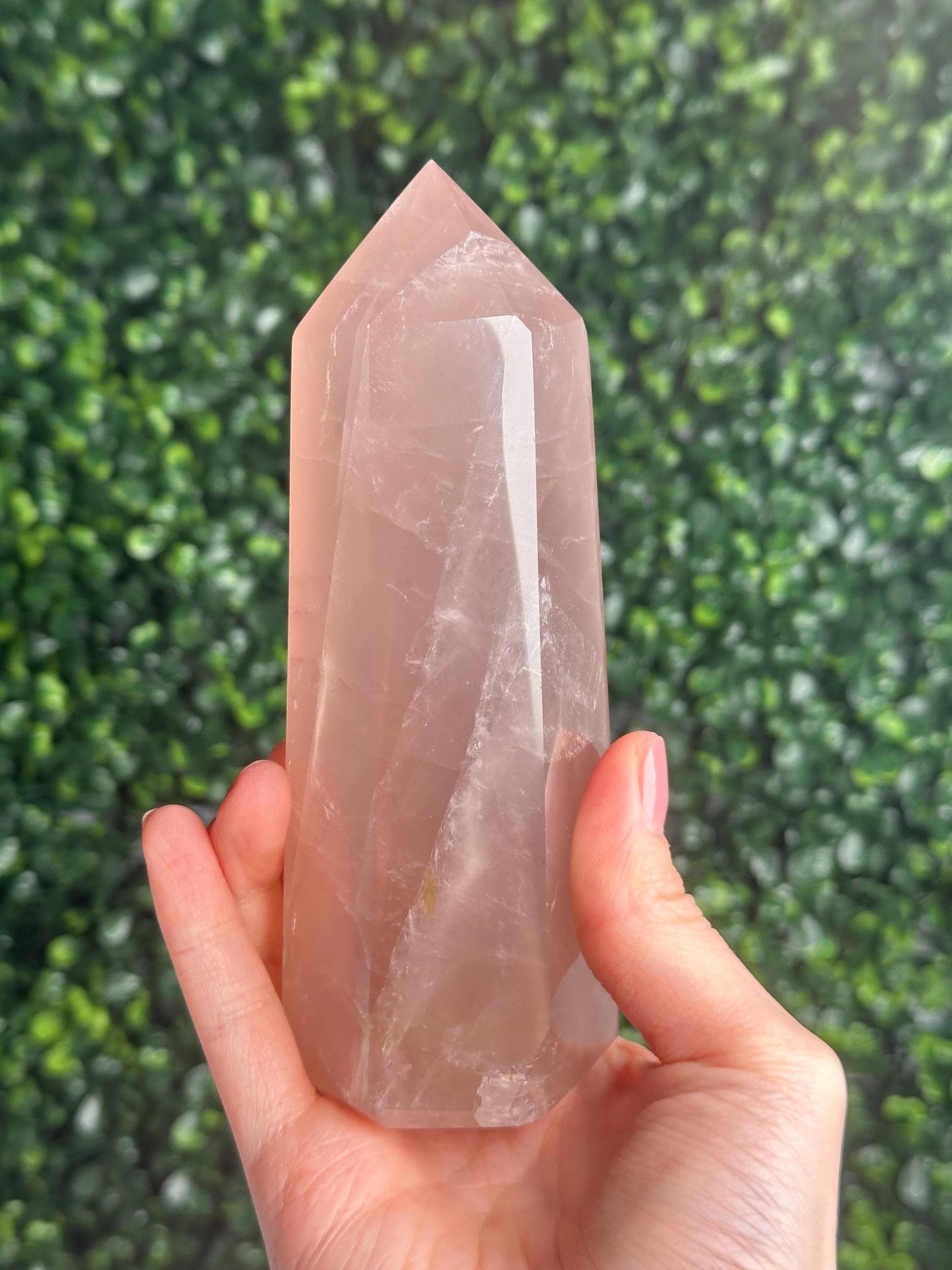 Rose Quartz Towers | Brazil | Natural Pink Crystal Point | Raw Standing Rose Quartz for Decor, Energy Work & Crystal Collectors