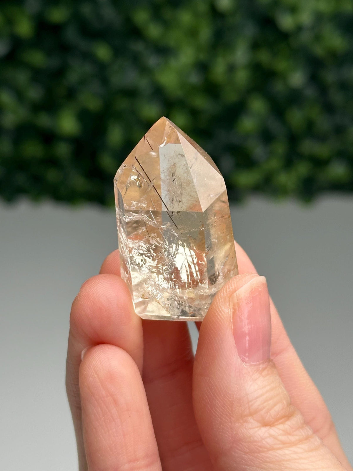RARE Citrine & Clear Quartz with Rutile – You Pick | Polished Towers | Needle Inclusion Quartz Points | Natural Yellow and Clear Specimens