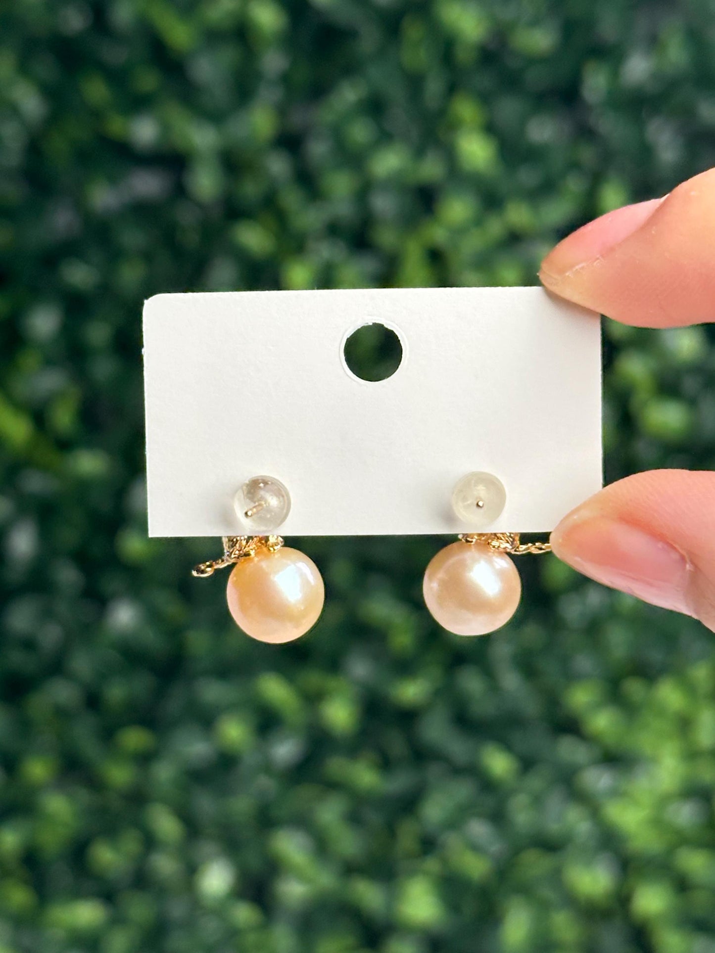 Sitting Cat Pearl Stud Earrings | Gold Plated Cat Earrings with Freshwater Pearls | Cute Animal Jewelry Gift for Cat Lovers & Everyday Wear