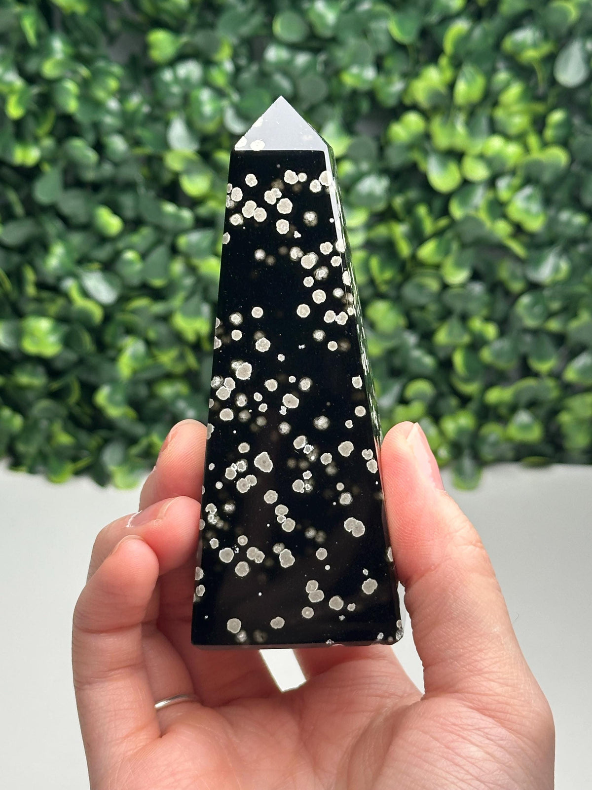 Stardust Obsidian Obelisks - YOU PICK | Natural Black Obsidian Towers with Inclusions | Polished Standing Specimens for Collectors & Display