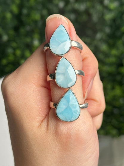 Gorgeous Larimar Ring Adjustable - You pick!