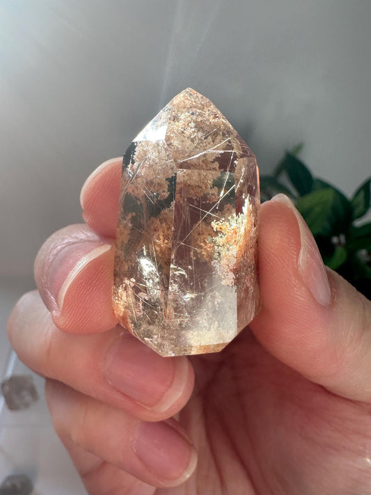 Garden Quartz with Rutile | Lodolite Quartz Crystal | Natural Included Quartz | Unique Mineral Specimen for Collection - You Pick!