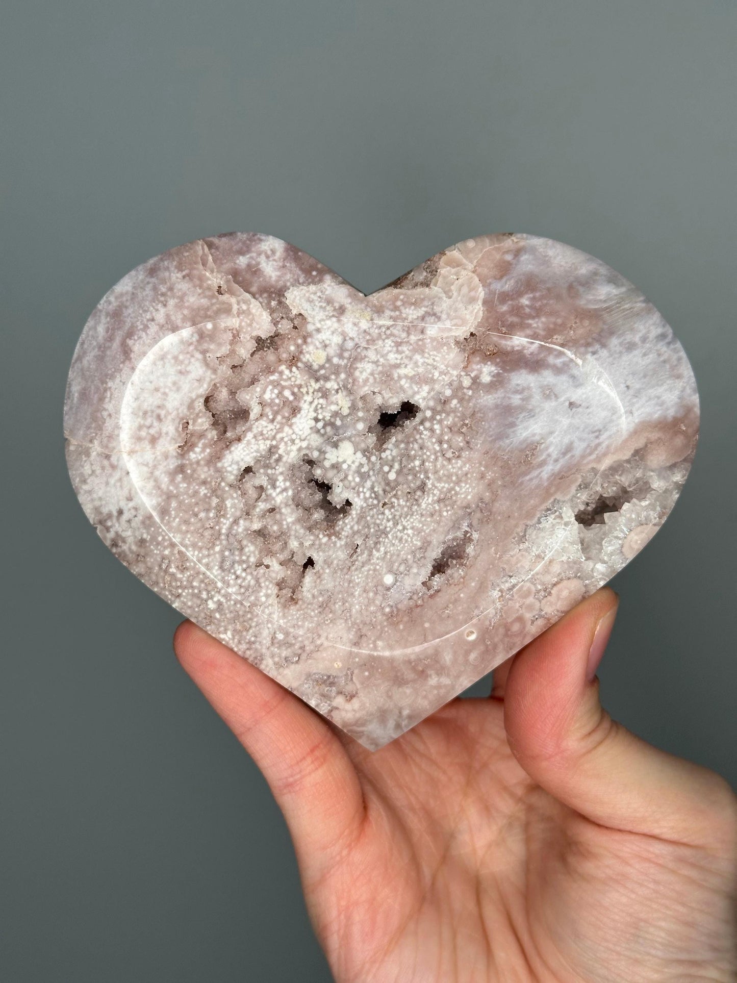 Adorable Pink Amethyst Heart | Natural Crystal Carving | Soft-Hued Amethyst Gemstone | Love & Energy Work