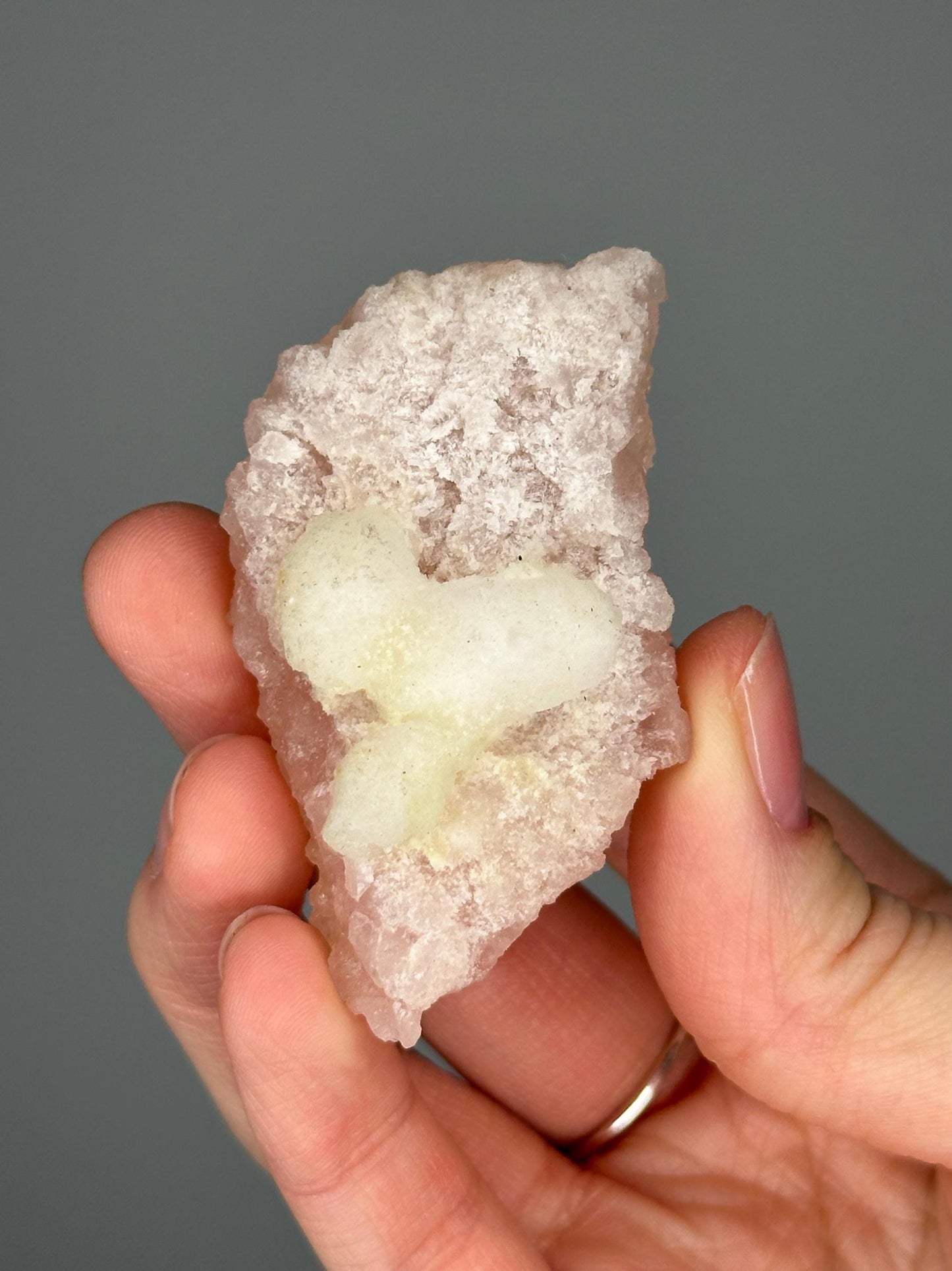 Pink Apophyllite Crust | Natural Crystal Formation | Delicate Apophyllite Growth | Unique Mineral Specimen for Display & Decor - You pick!