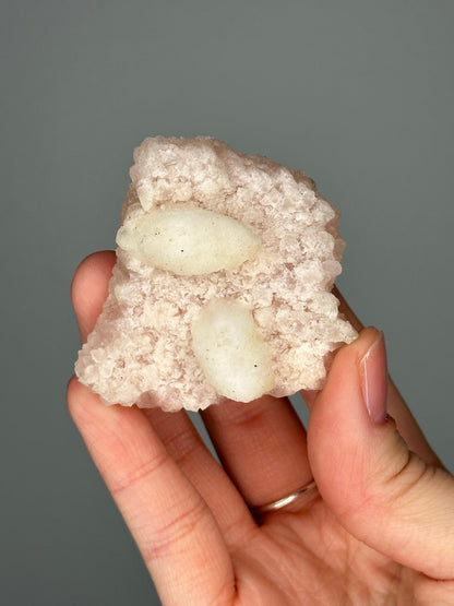 Pink Apophyllite Crust | Natural Crystal Formation | Delicate Apophyllite Growth | Unique Mineral Specimen for Display & Decor - You pick!