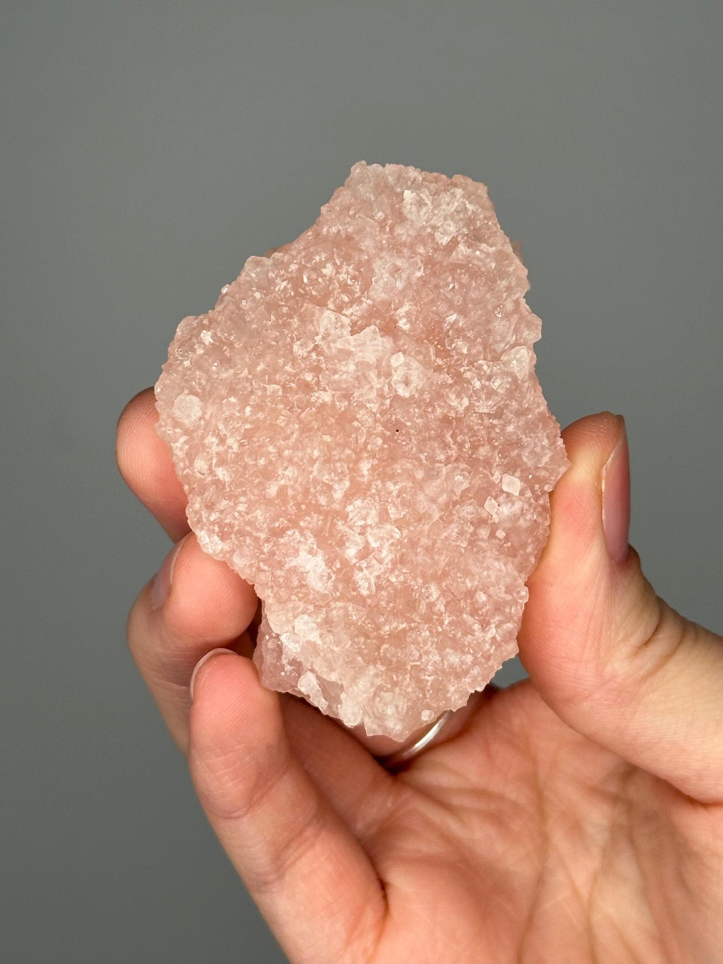 Pink Apophyllite Crust | Natural Crystal Formation | Delicate Apophyllite Growth | Unique Mineral Specimen for Display & Decor - You Pick!
