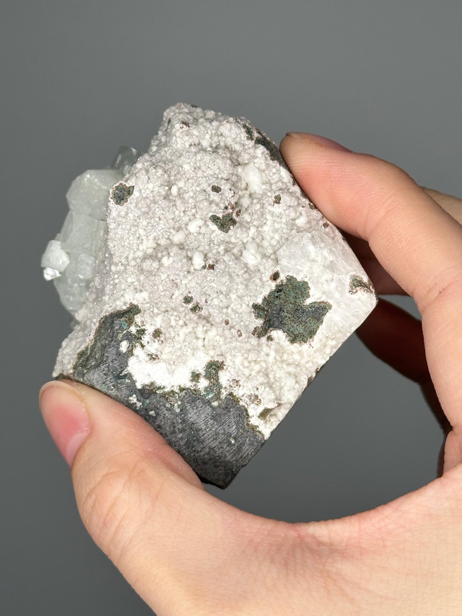 Green Apophyllite with White Stilbite on Pink Heulandite | Natural Zeolite Cluster | Unique Mineral Formation | Crystal Specimen - You pick!