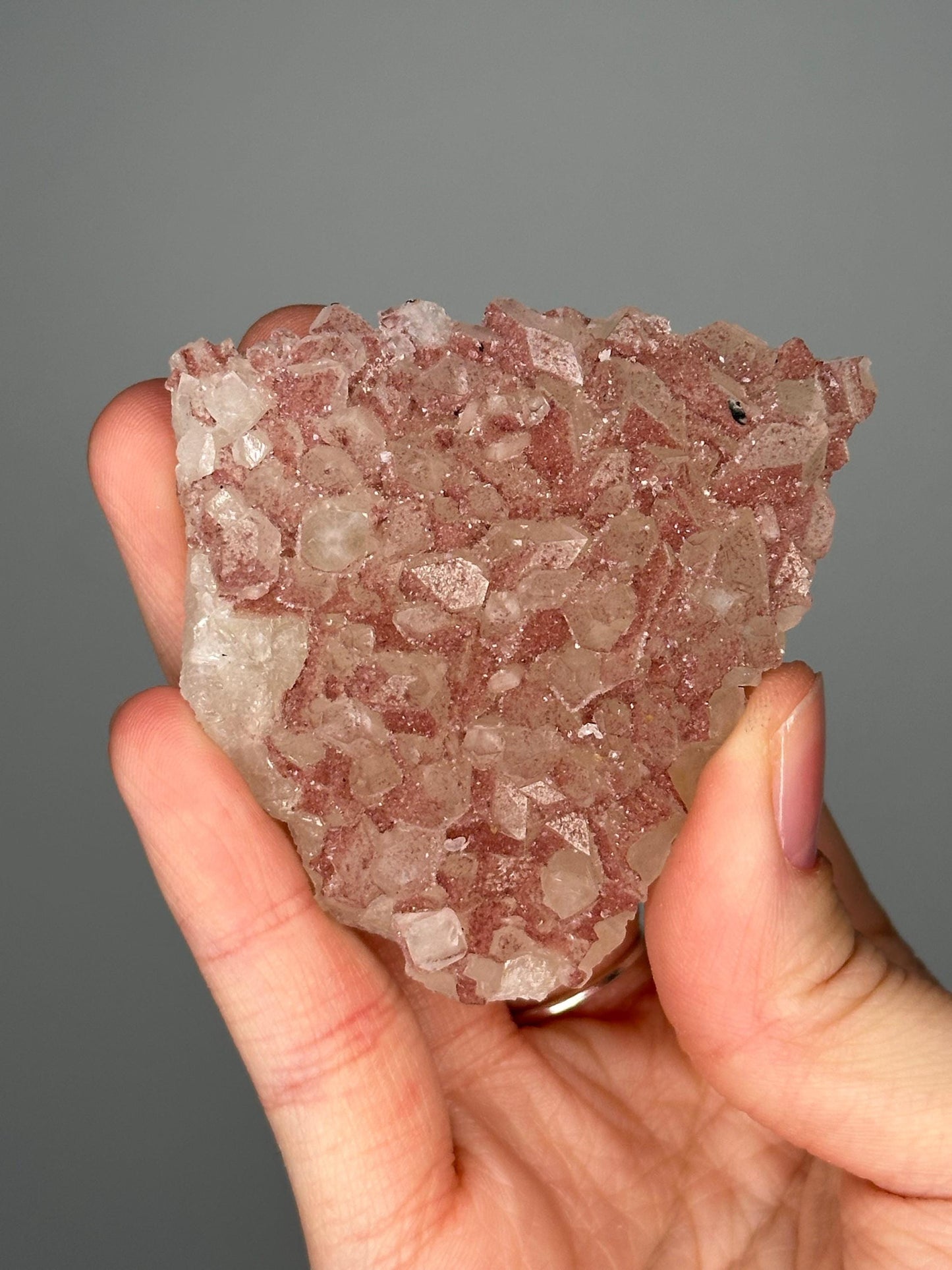 Sugary Hematite-Coated Apophyllite | Sparkling Mineral Specimen | Natural Crystal Formation | Unique Apophyllite - You pick!