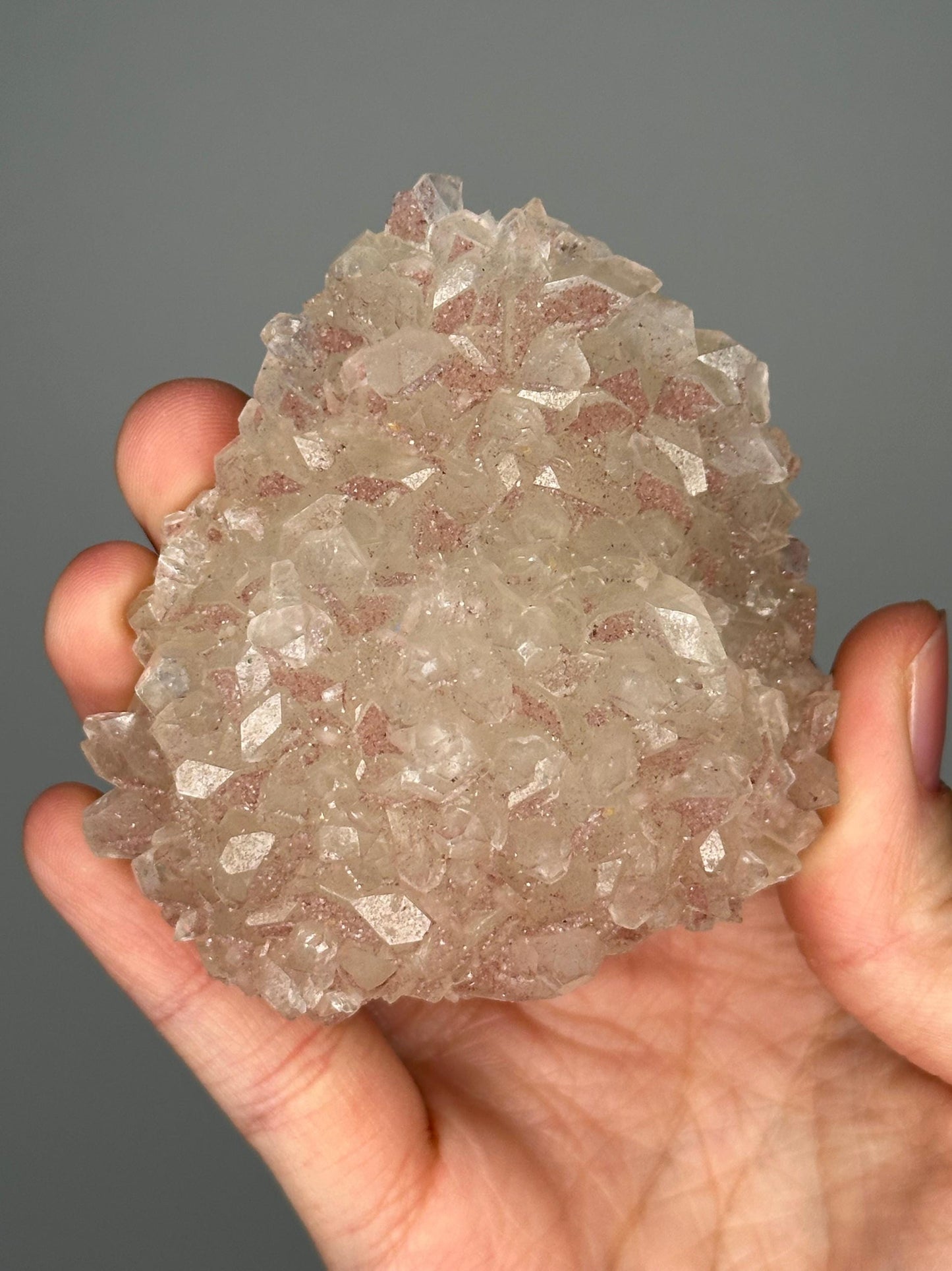 Sugary Hematite-Coated Apophyllite | Sparkling Mineral Specimen | Natural Crystal Formation | Unique Apophyllite - You pick!