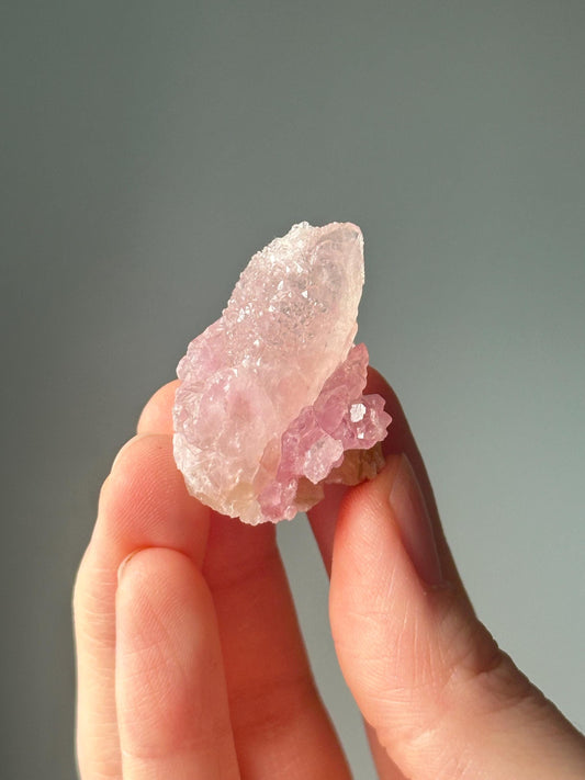 Crystallized Rose Quartz | Natural Pink Formation | Raw Sparkling Crystal | Stone of Love & Harmony | Unique Mineral Specimen