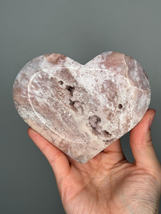 Adorable Pink Amethyst Heart | Natural Crystal Carving | Soft-Hued Amethyst Gemstone | Love & Energy Work