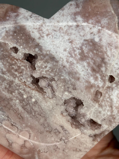 Adorable Pink Amethyst Heart | Natural Crystal Carving | Soft-Hued Amethyst Gemstone | Love & Energy Work