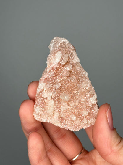 Pink Apophyllite Crust | Natural Crystal Formation | Delicate Apophyllite Growth | Unique Mineral Specimen for Display & Decor - You pick!