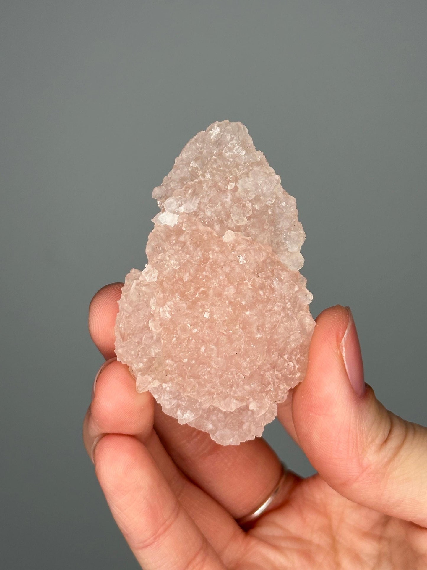 Pink Apophyllite Crust | Natural Crystal Formation | Delicate Apophyllite Growth | Unique Mineral Specimen for Display & Decor - You pick!