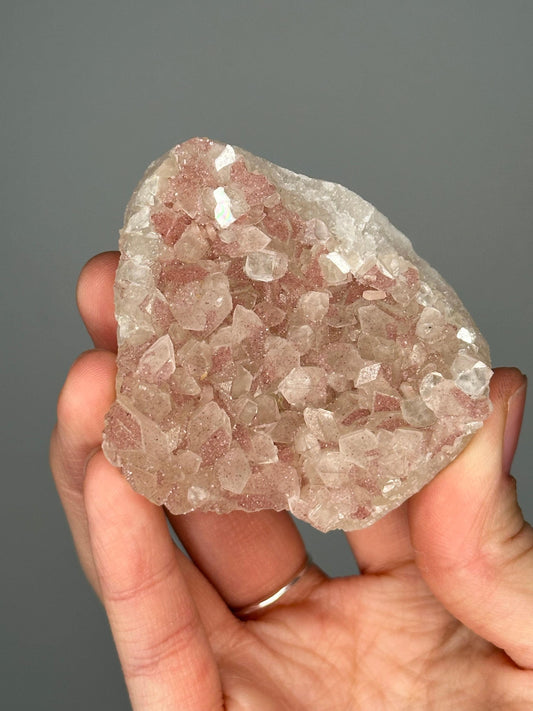 Sugary Hematite-Coated Apophyllite | Sparkling Mineral Specimen | Natural Crystal Formation | Unique Apophyllite - You pick!