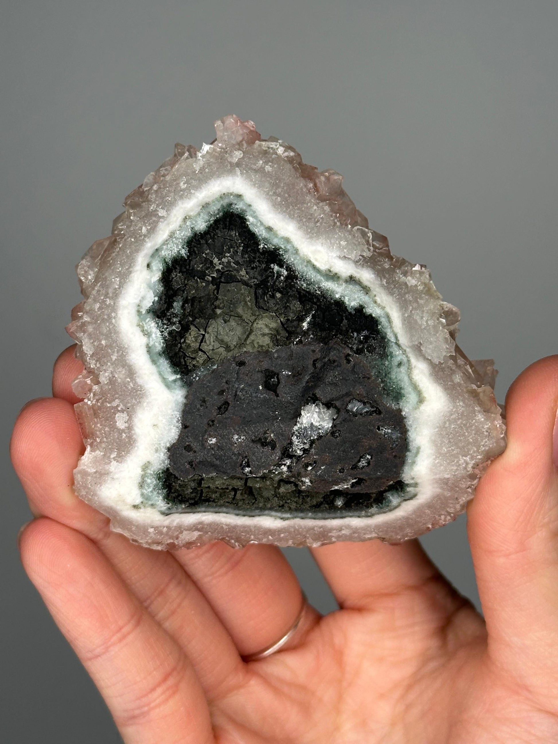 Sugary Hematite-Coated Apophyllite | Sparkling Mineral Specimen | Natural Crystal Formation | Unique Apophyllite - You pick!