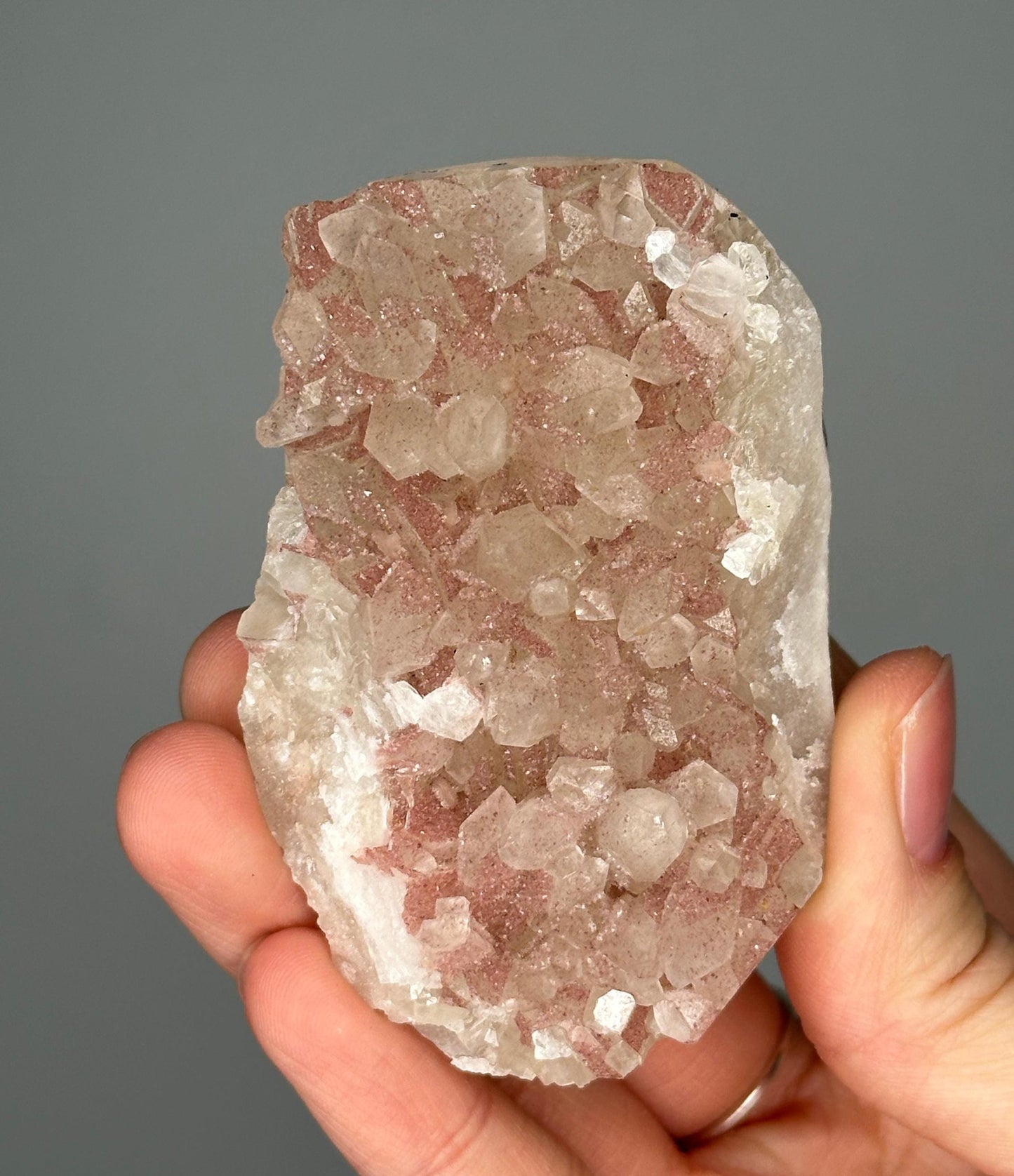 Sugary Hematite-Coated Apophyllite | Sparkling Mineral Specimen | Natural Crystal Formation | Unique Apophyllite - You pick!