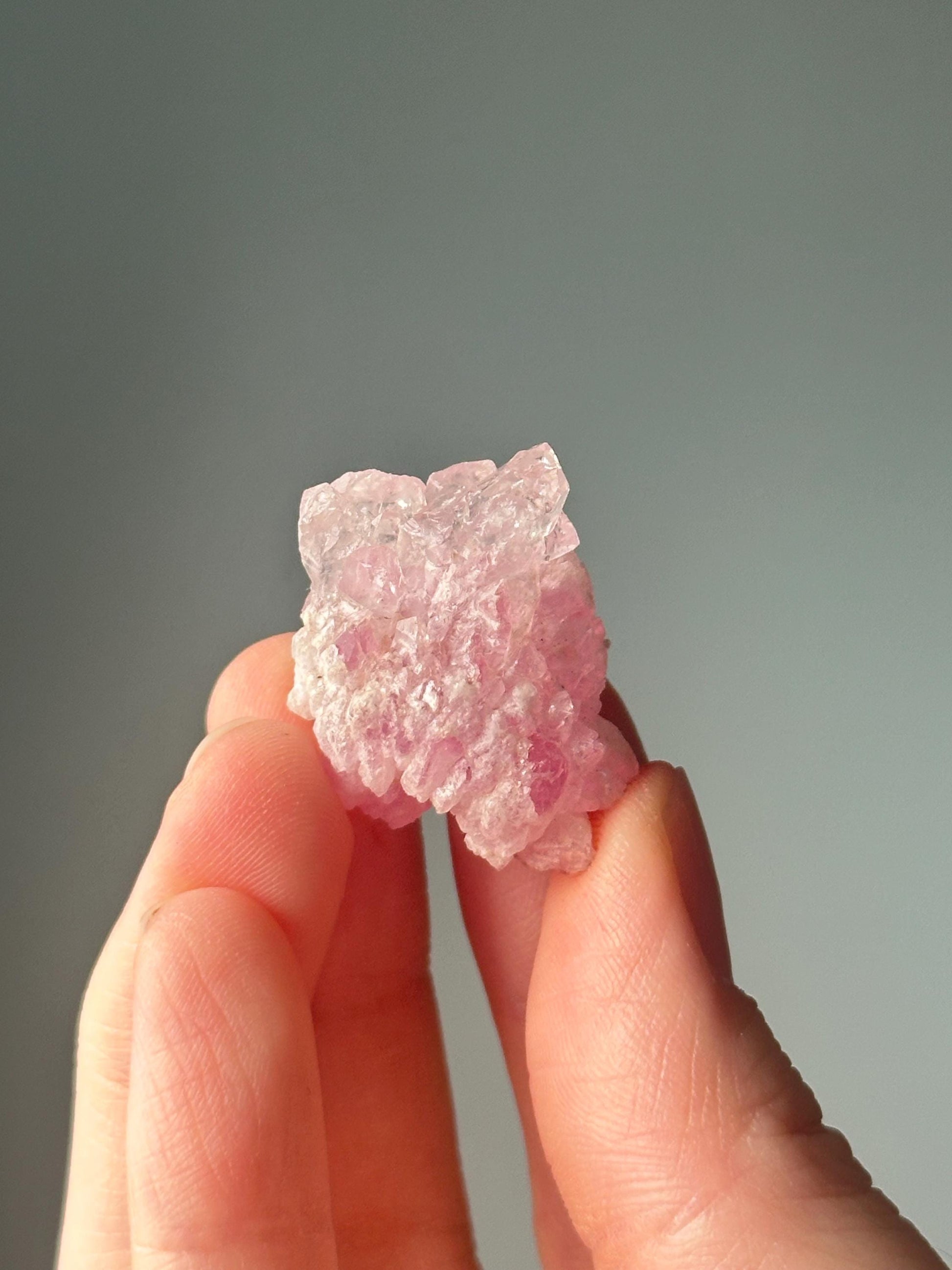 Crystallized Rose Quartz | Natural Pink Formation | Raw Sparkling Crystal | Stone of Love & Harmony | Unique Mineral Specimen