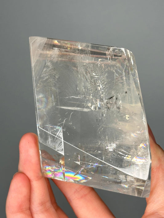 Old Stock Optical Calcite | High Clarity Iceland Spar | Natural Transparent Crystal | Unique Light Bending Mineral Specimen
