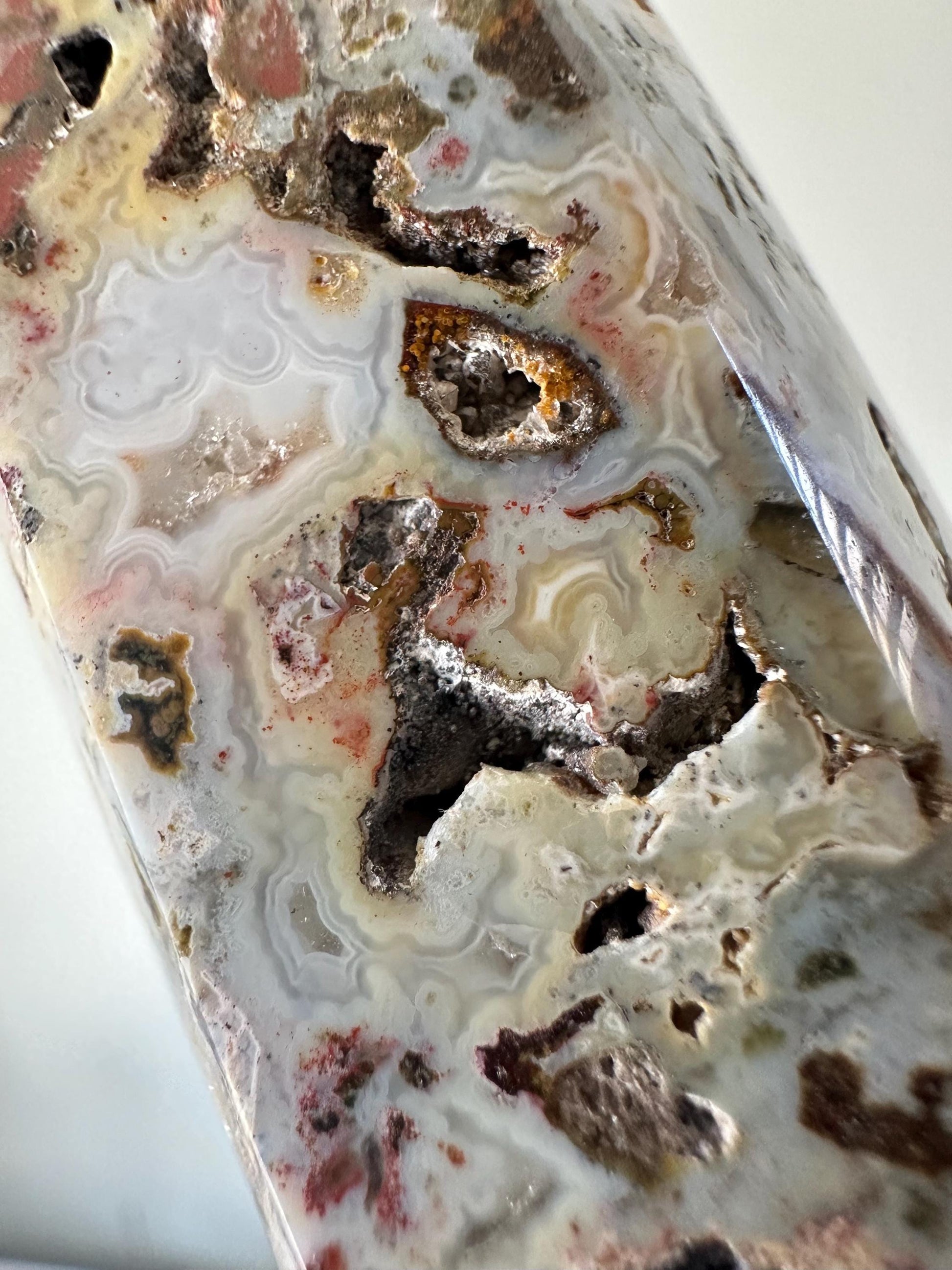 Sea Jasper Tower | Ocean Jasper Crystal Point | Soothing Energy Stone for Calm and Balance | Decor for Meditation and Home
