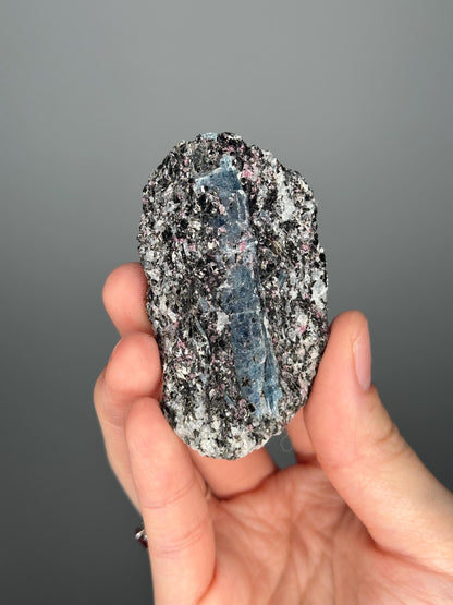 Kyanite Garnet Albite Biotite Quartz Specimen | Raw Crystal Cluster for Mineral Collectors | Energy Balance and Protection | Rare!