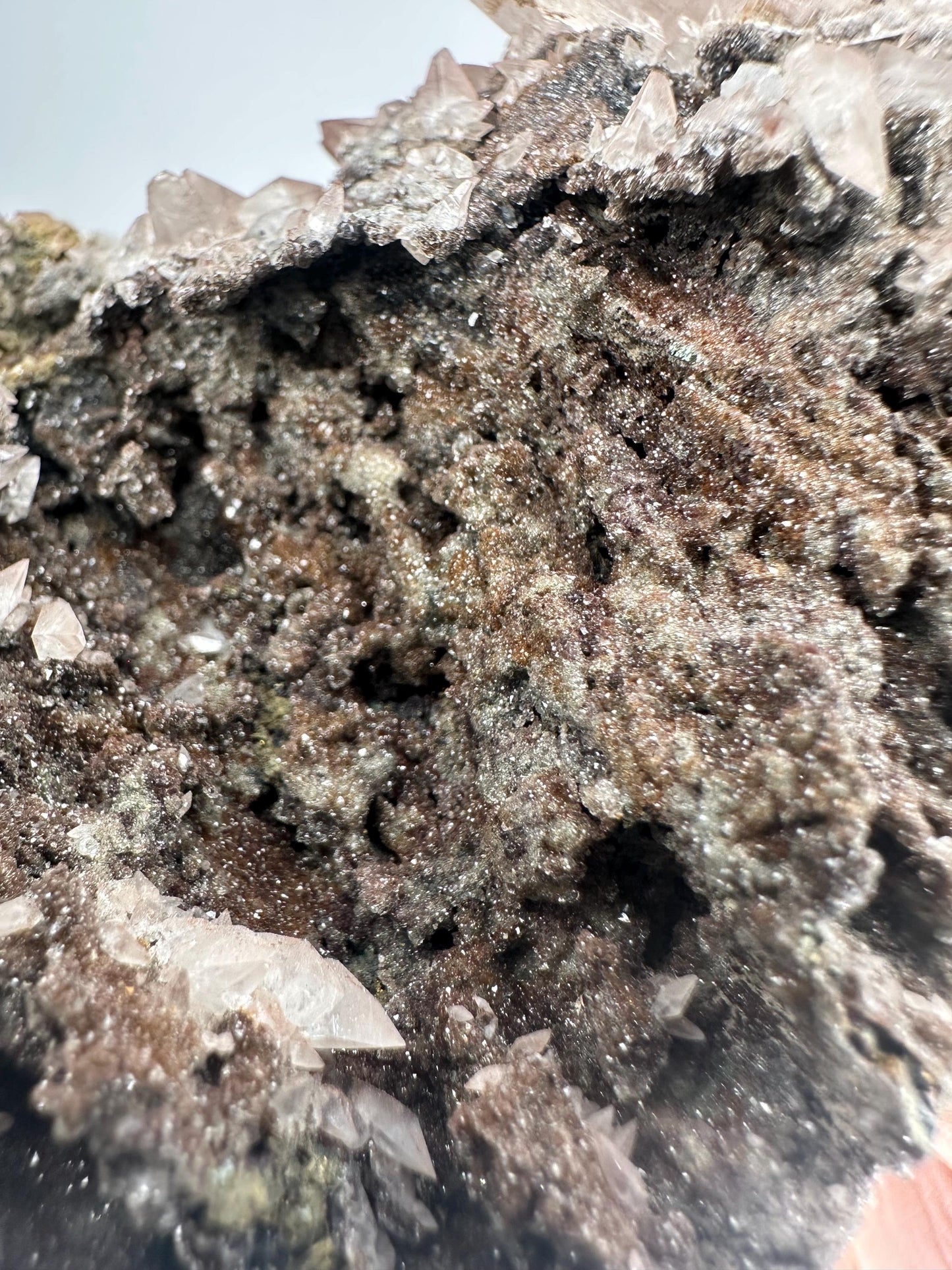 Diamond DT Calcite with Iridescent Dogtooth – Hubei, China Mineral Specimen, Rare Natural Crystal, Unique Collector Display Piece