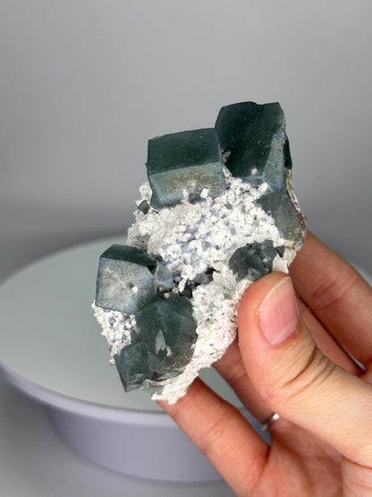Teal Fluorite from Inner Mongolia | Soft Teal Crystal for Calm and Clarity | Collector’s Mineral Specimen | Stone Decor