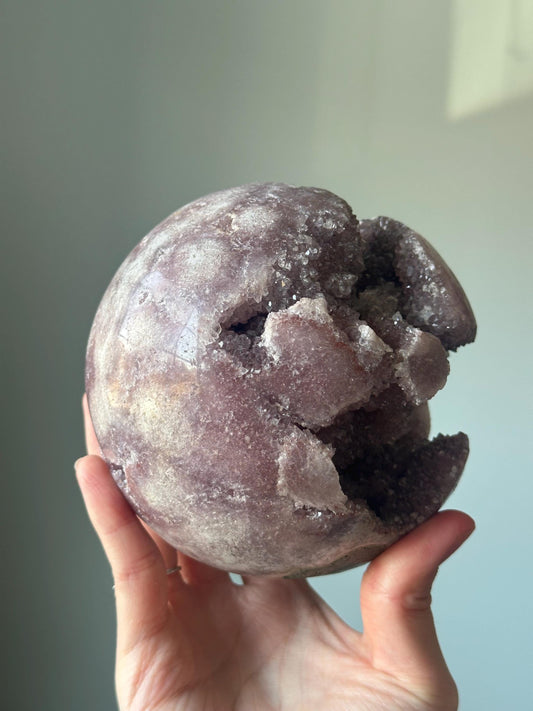 Maroon Pink Amethyst Sphere