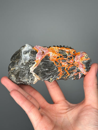 Master Carved Magma Chalcedony Dragon | Fiery Swirls & Smoky Depths | Bold Crystal Statement for Display or Collector Shelf