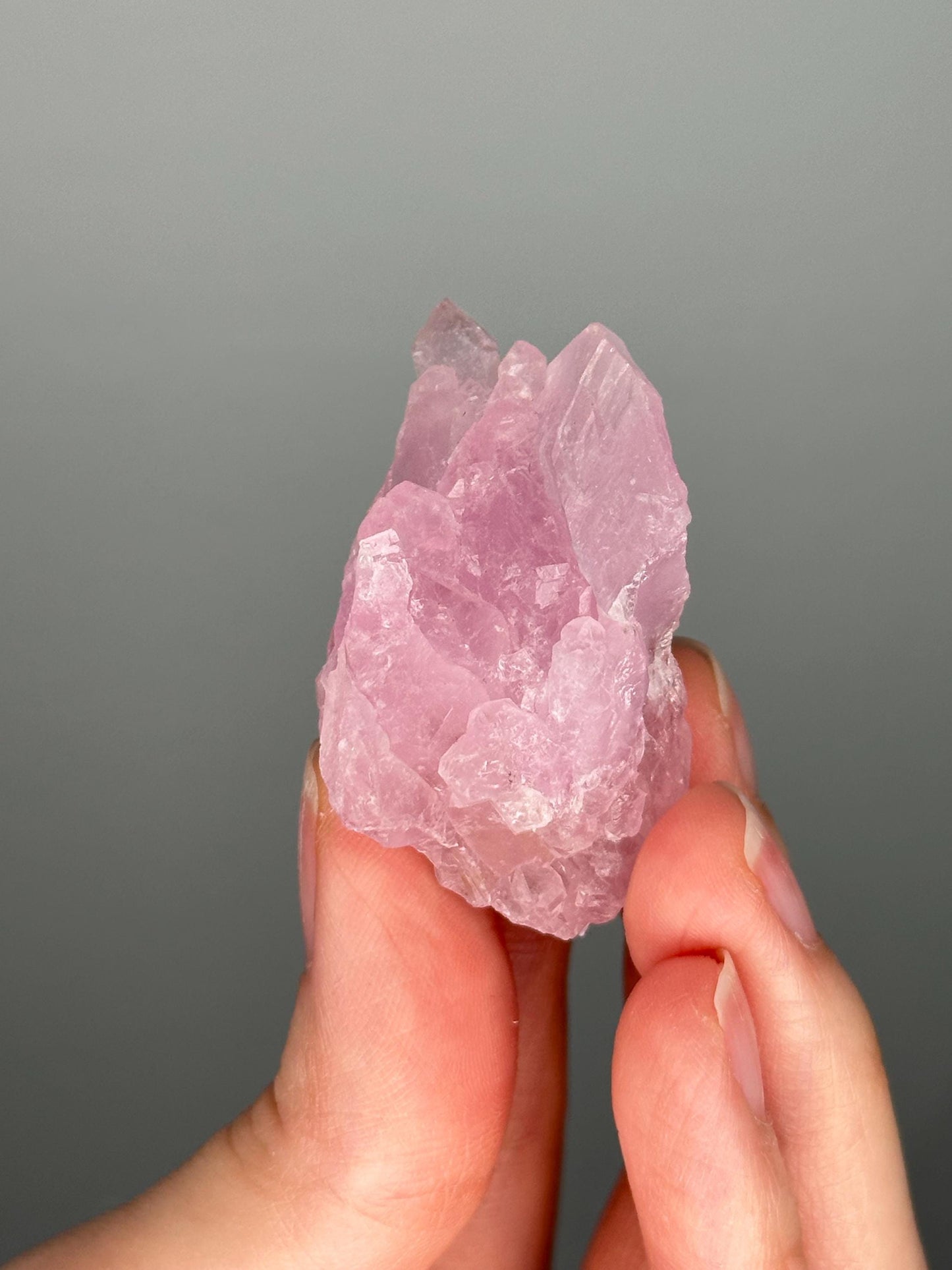 Crystallized Rose Quartz from Brazil | Sparkling Natural Formation | Collector's Gemstone for Heart Energy & Soft Pink Display | Canga Rosa