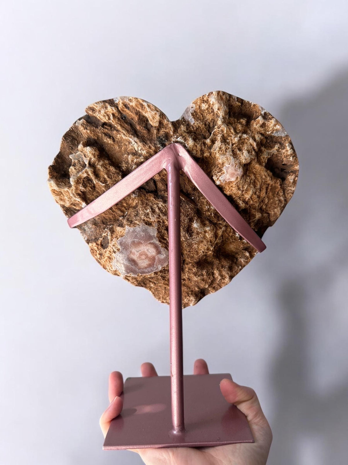 Adorable Pink Amethyst Heart | Natural Crystal Carving | Soft-Hued Amethyst Gemstone | Stone for Love & Energy Work