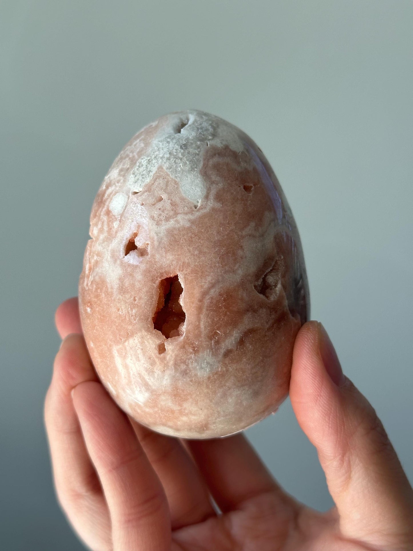 Pink Amethyst Egg with Druzy Bubbles | Sparkling Crystal for Love, Healing & Heart Energy | Unique Display or Gift for Crystal Lovers