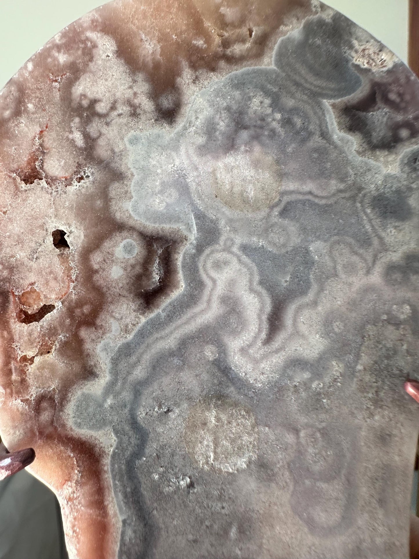 Pink Amethyst Angel Wings with Bubbly Druzy