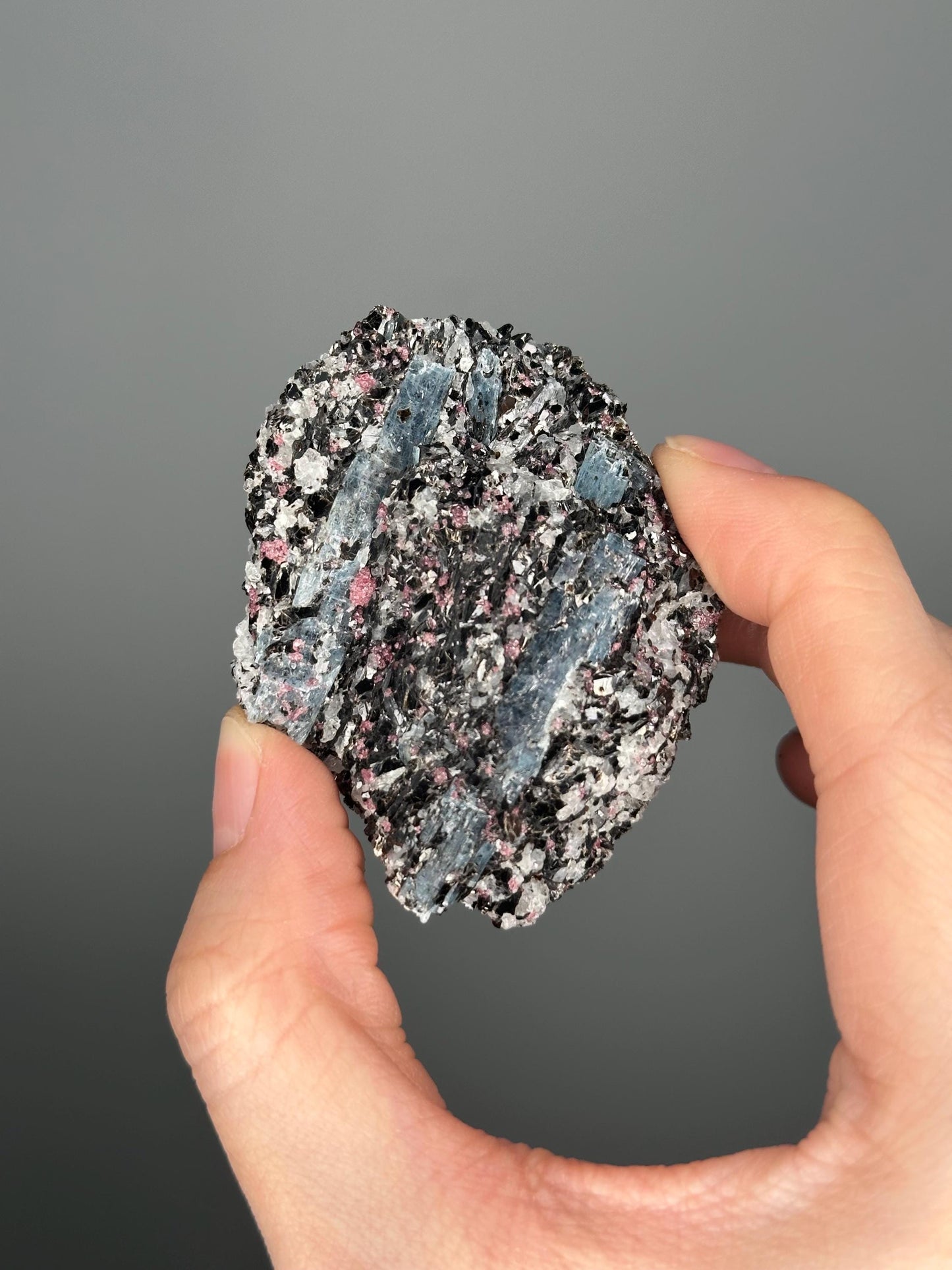 Kyanite Garnet Albite Biotite Quartz Specimen | Raw Crystal Cluster for Mineral Collectors | Energy Balance and Protection | Rare!