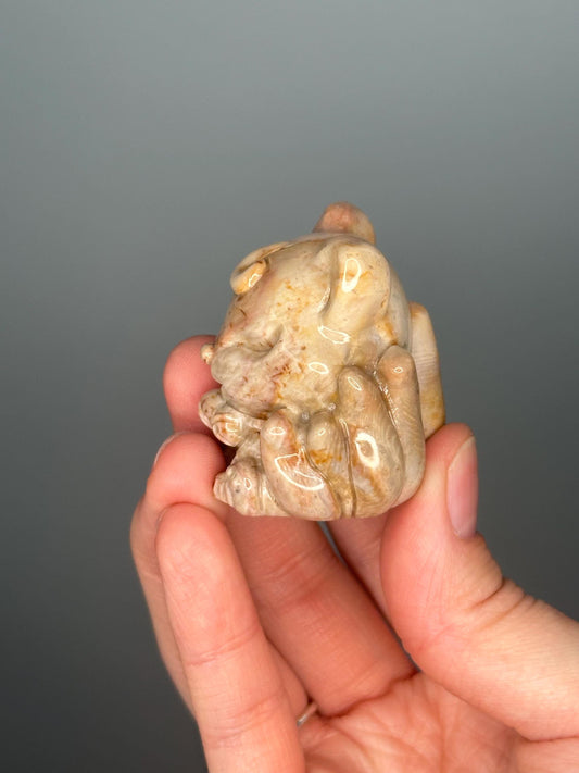 Alashan Agate Fox Carving