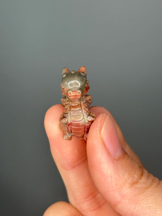 Alashan Agate Dragon Carving