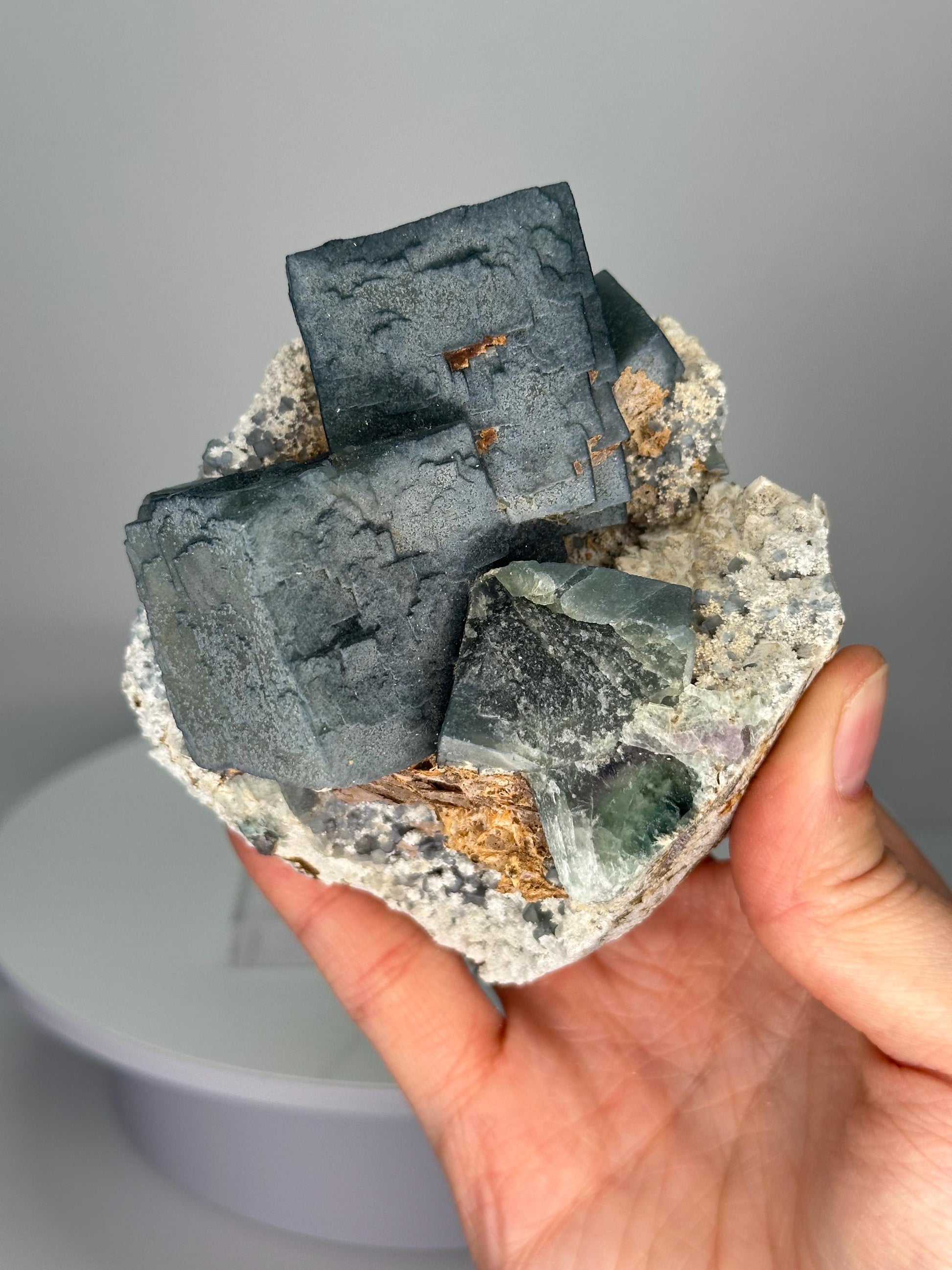 Teal Fluorite from Inner Mongolia | Soft Teal Crystal for Calm and Clarity | Collector’s Mineral Specimen | Stone Decor