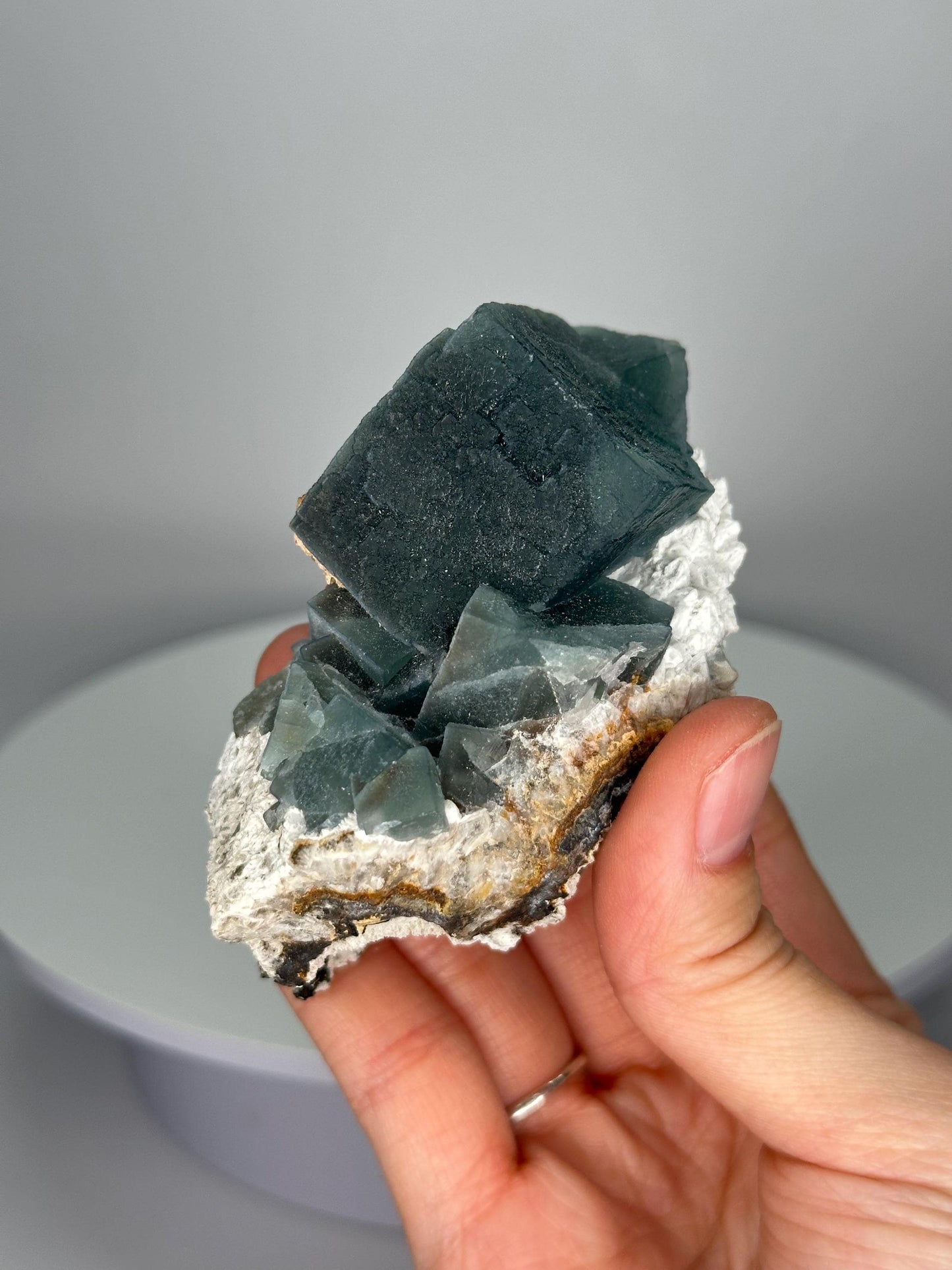 Teal Fluorite from Inner Mongolia | Soft Teal Crystal for Calm and Clarity | Collector’s Mineral Specimen | Stone Decor