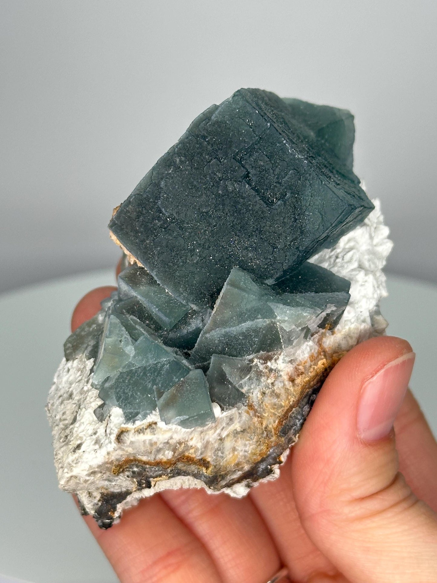 Teal Fluorite from Inner Mongolia | Soft Teal Crystal for Calm and Clarity | Collector’s Mineral Specimen | Stone Decor