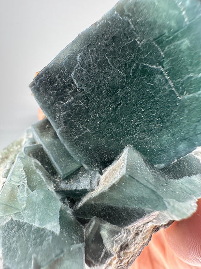 Teal Fluorite from Inner Mongolia | Soft Teal Crystal for Calm and Clarity | Collector’s Mineral Specimen | Stone Decor