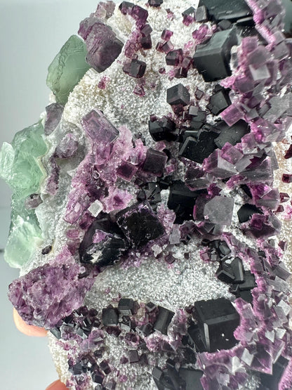 Purple Fluorite from Zhejiang China | Vibrant Crystal for Intuition and Spiritual Growth | Unique Collector’s Mineral | Stone Decor