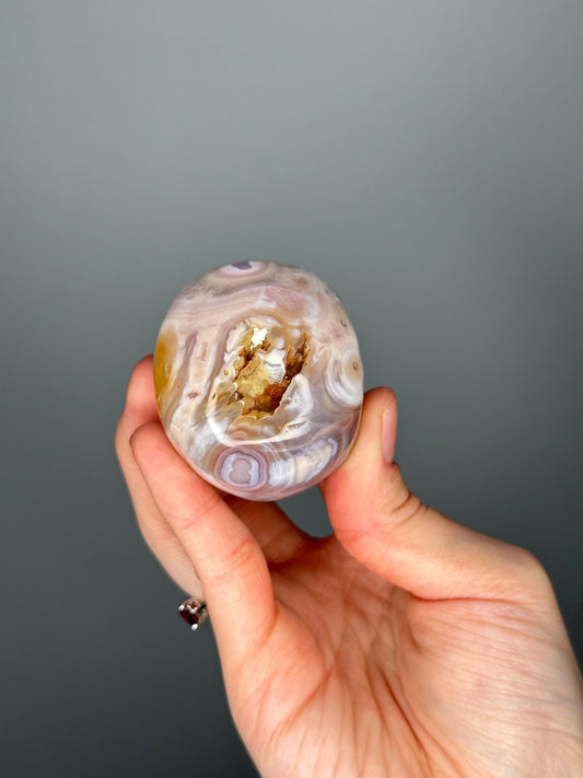 Pink Amethyst Skull with Orb Formations